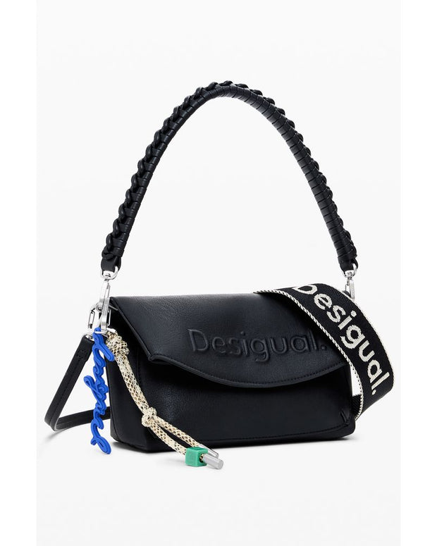 Black Polyethylene Women Handbag