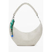Beige Polyethylene Women Handbag