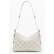 Beige Polyethylene Women Handbag