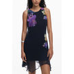 Black Polyester Women Dress