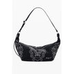 Black Polyethylene Women Handbag