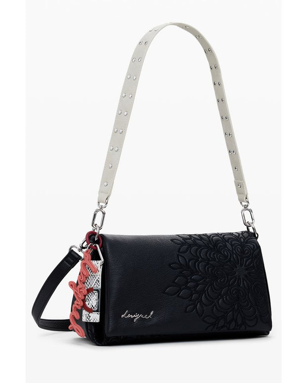 Black Polyethylene Women Handbag