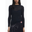 Black Polyester Women Dress