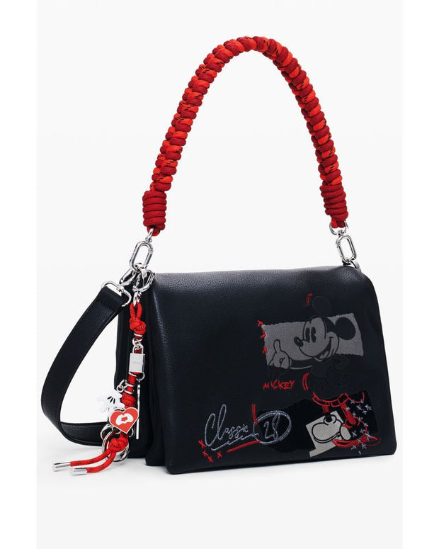 Black Polyethylene Women Handbag
