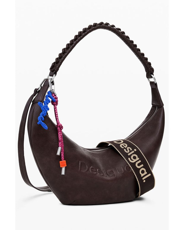Brown Polyethylene Women Handbag