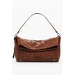 Brown Polyethylene Women Handbag