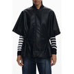 Black Polyethylene Women Poncho