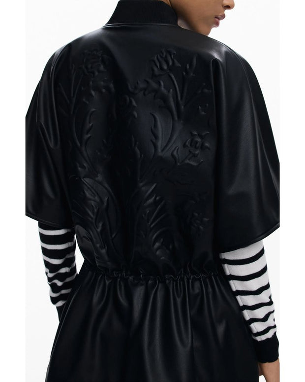 Black Polyethylene Women Poncho