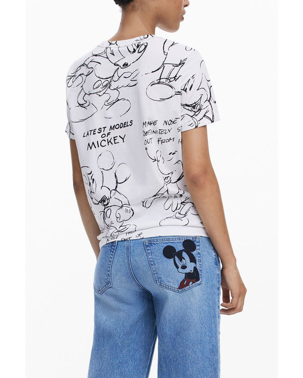 White Cotton Women T-Shirt