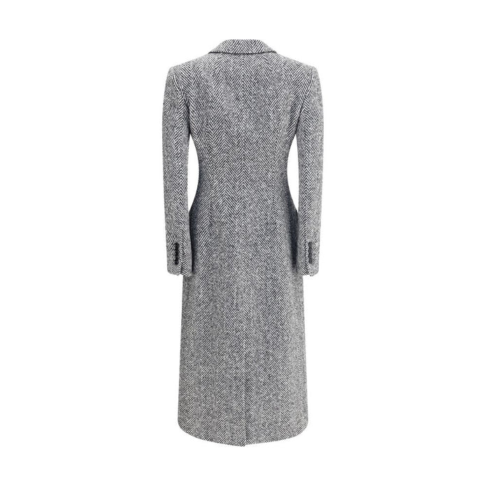 Single-breasted chevron Coat