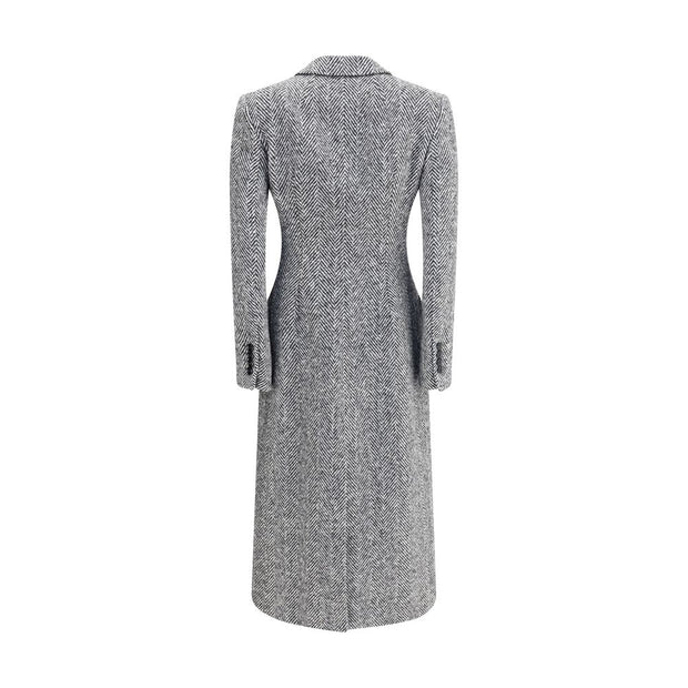 Single-breasted chevron Coat