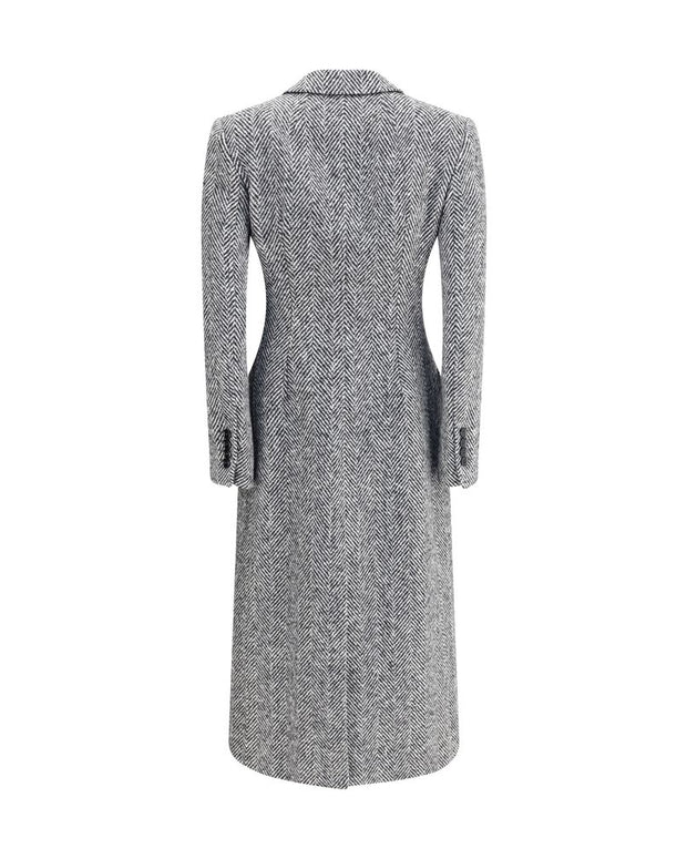 Single-breasted chevron Coat