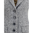 Single-breasted chevron Coat