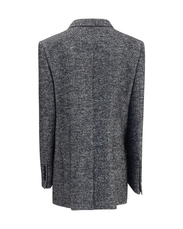 Double-breasted Chevron Blazer