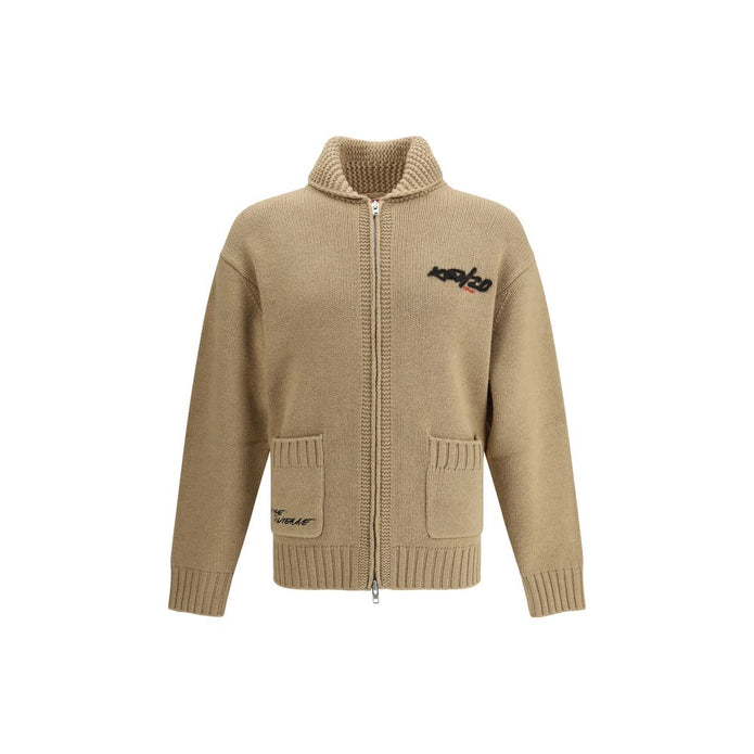 Beige Wool Cardigan