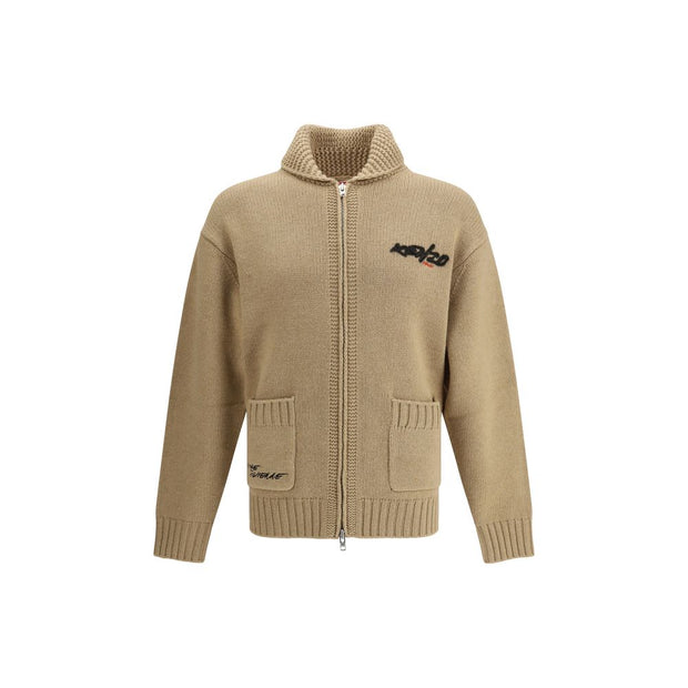 Beige Wool Cardigan