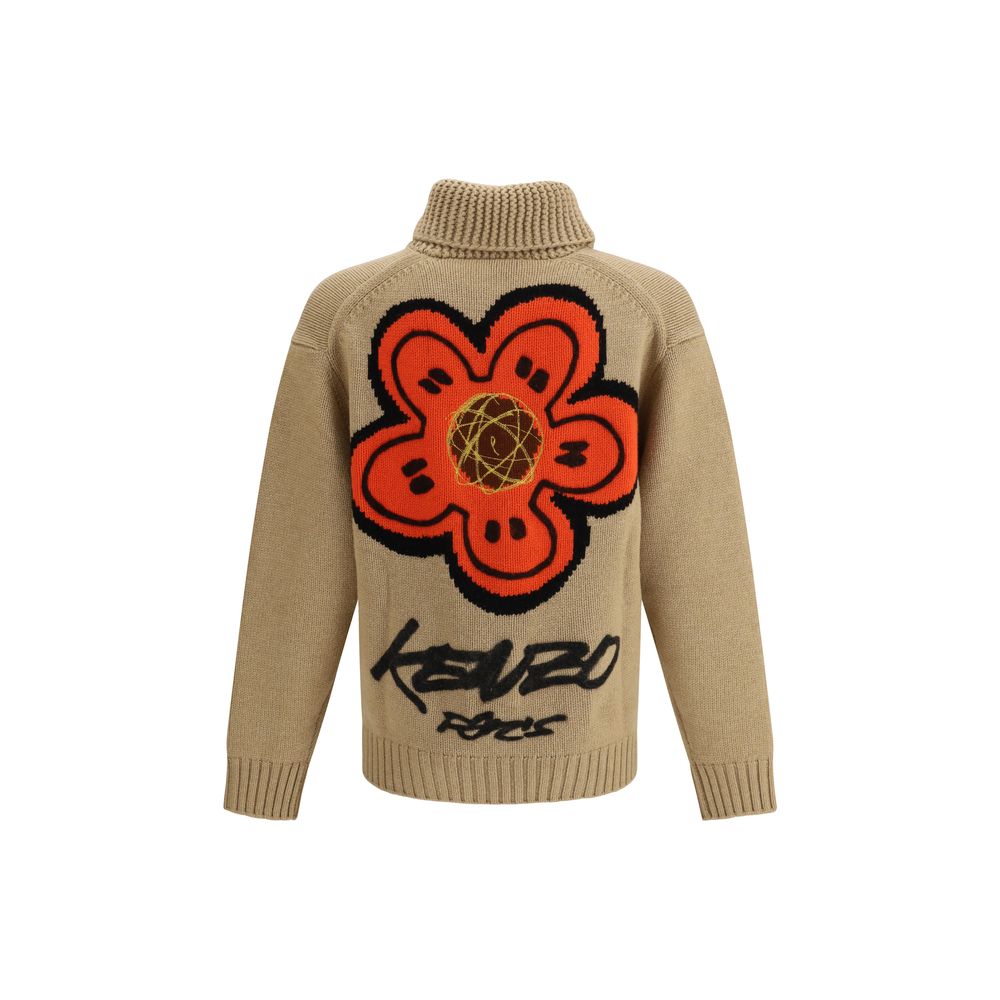 Beige Wool Cardigan