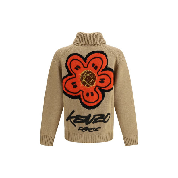 Beige Wool Cardigan