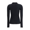 Ribbed Polo Sweater