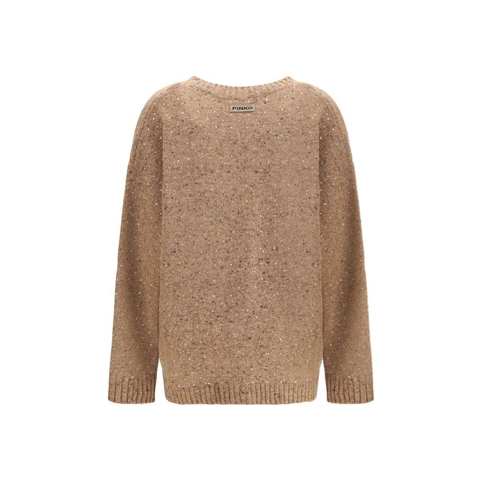 Bouclé fabric Cardigan with rhinestones