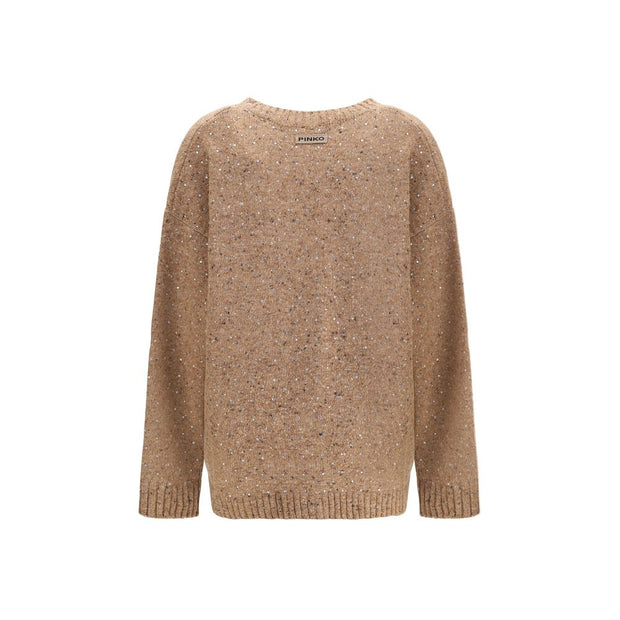 Bouclé fabric Cardigan with rhinestones