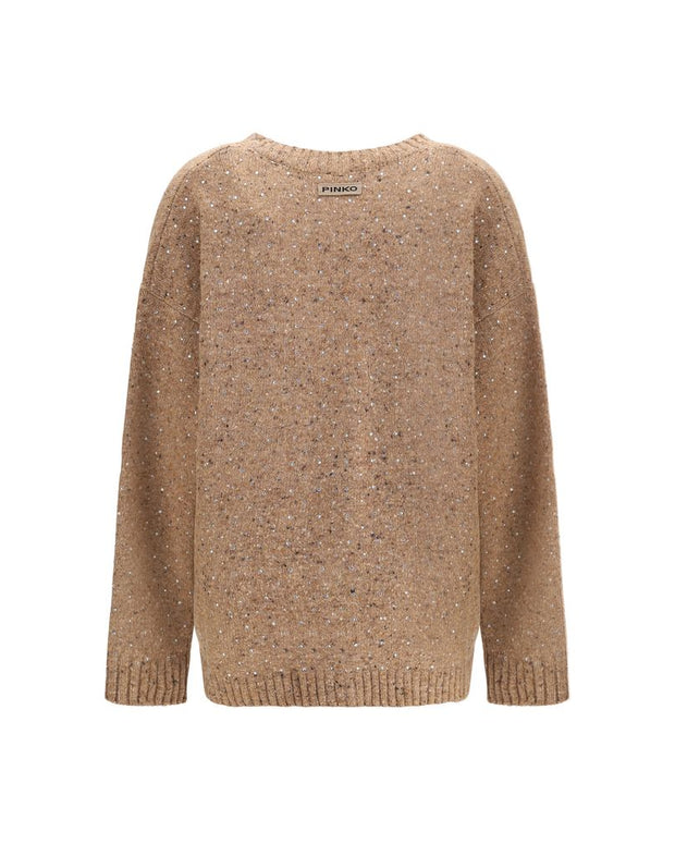 Bouclé fabric Cardigan with rhinestones