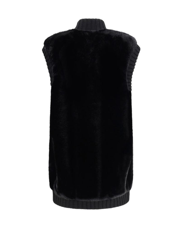 Long Vest in faux fur