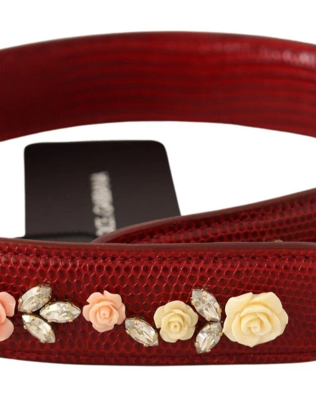 Floral Crystals Exotic Shoulder Strap Bag Accessory