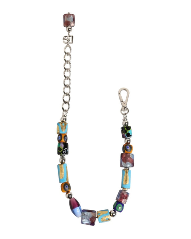 Multicolor Murano Glass Beads Brass Zamak Necklace