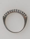 Sterling Silver 925 Band Pave CZ Crystal Eternity Ring