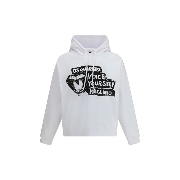 White Cotton Sweatshirt