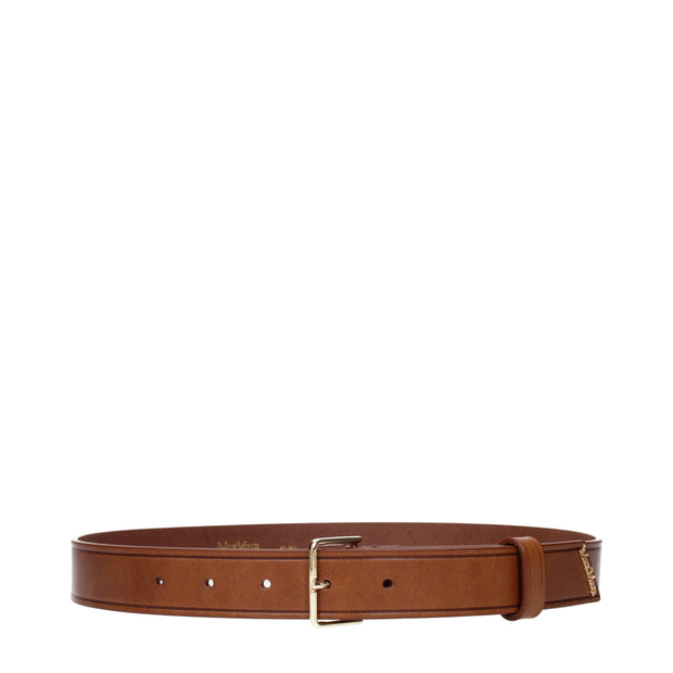 Brown Leather Regular Belts
