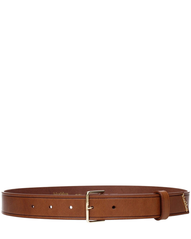 Brown Leather Regular Belt