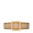 Beige Raffia Belt