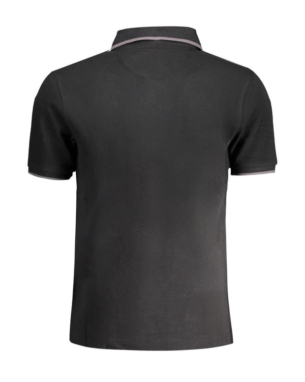 Black Cotton Polo Shirt