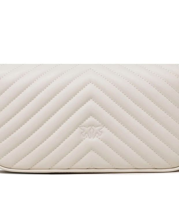 White Calfskin Crossbody Bag