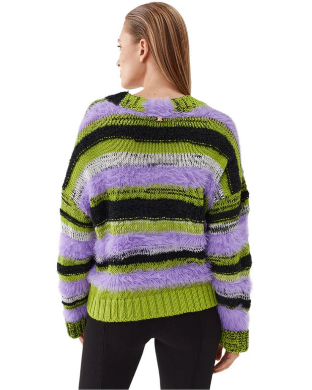Purple Marabou Sweater