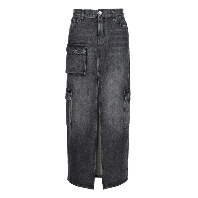 Black Cotton Skirt