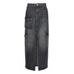 Black Cotton Skirt
