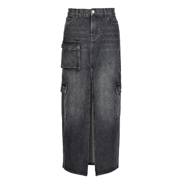 Black Cotton Skirt