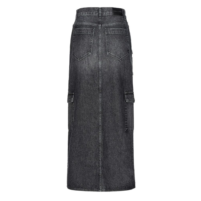 Black Cotton Skirt