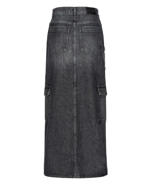 Black Cotton Skirt