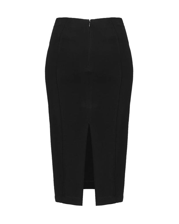 Black Viscose Skirt