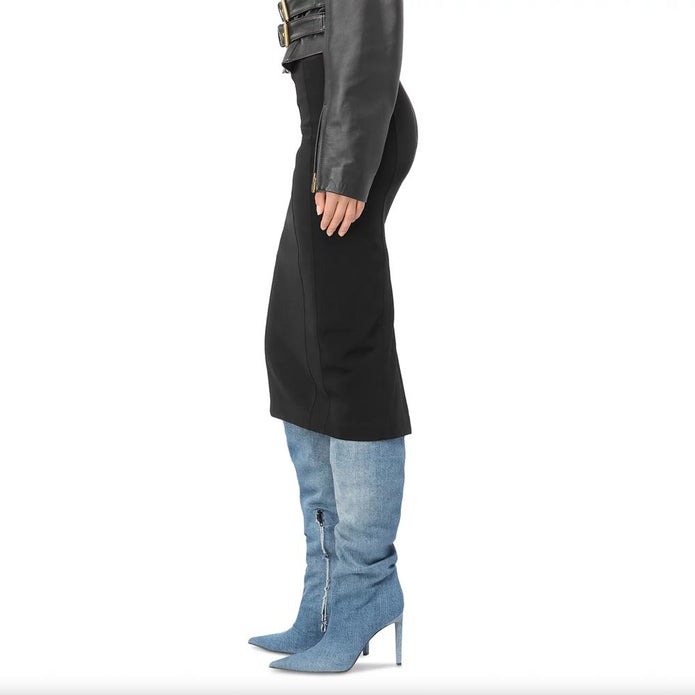 Black Viscose Skirt