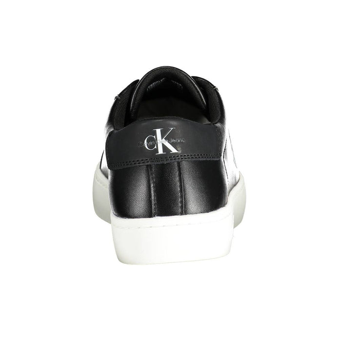 Black Polyester Sneaker