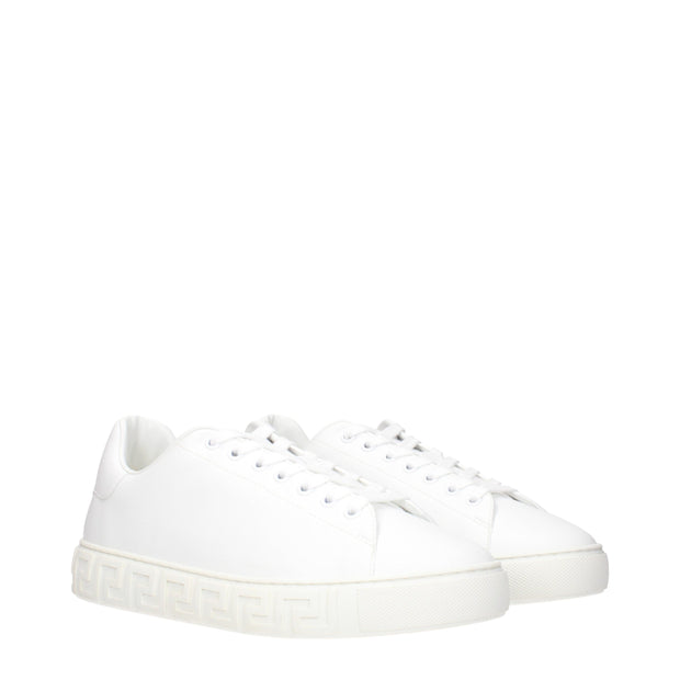 White Leather Low Tops