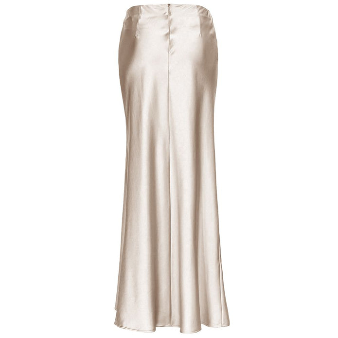 White Polyester Skirt