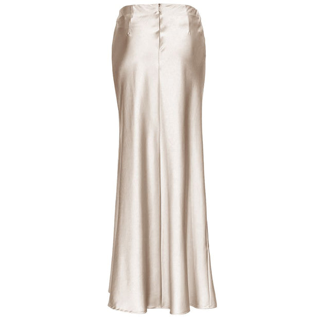 White Polyester Skirt