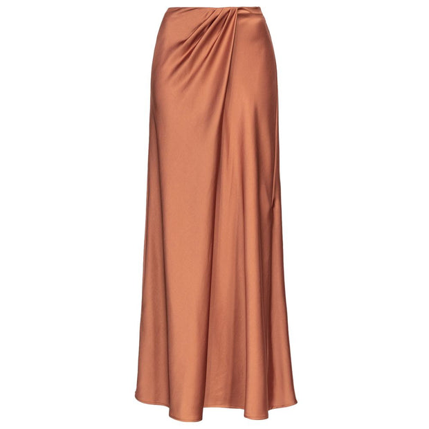 Brown Polyester Skirt