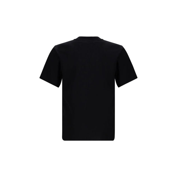 Checked logo cotton T-shirt